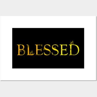 Blessed - Yellow Style Posters and Art